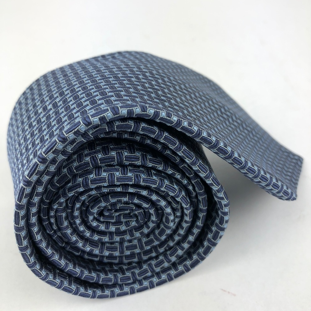 Brooks Brothers Makers Mens Pure Silk Blue TIE